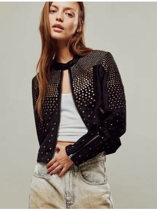 Free People Jackets & Blazers - NWT Free People Keeping It Cool Moto Jacket Size Small